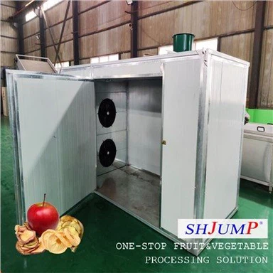 Quritilgan olma tilimlarini qayta ishlash liniyasi