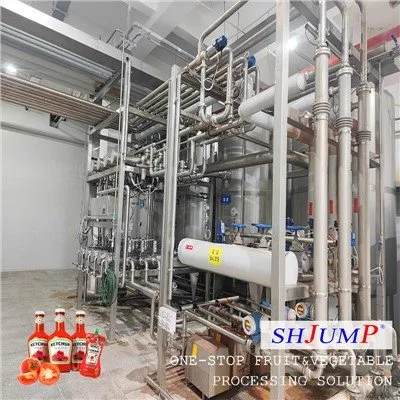 Pomidor sousini qayta ishlash liniyasi