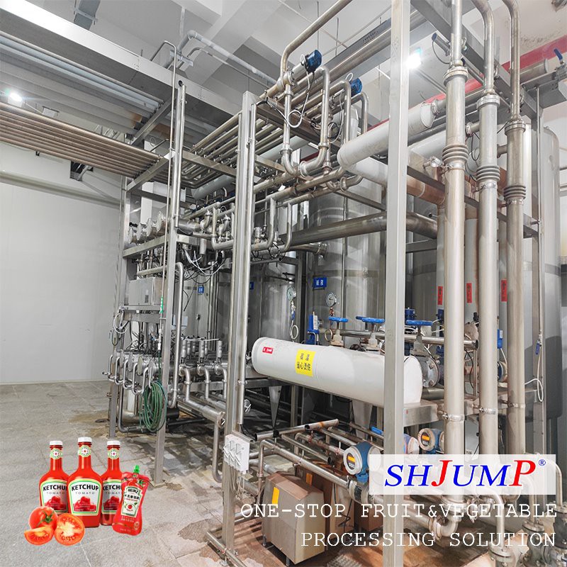 Pomidor sousini qayta ishlash liniyasi